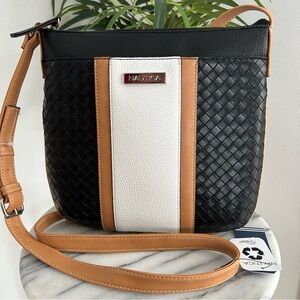 NAUTICAL BLACK TAN CROSSBODY